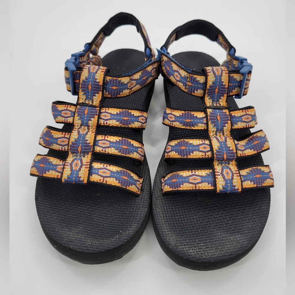 Teva Original Dorado Sandals Size 7 Multicolor Aztec Geometric Print